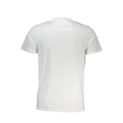 Cavalli Class White Cotton Men T-Shirt - T-Shirts