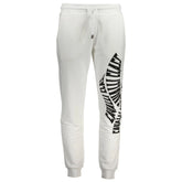 Cavalli Class White Cotton Pant - Joggers