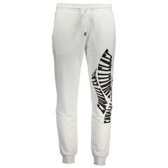 Cavalli Class White Cotton Pant - Joggers