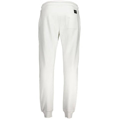 Cavalli Class White Cotton Pant - Joggers