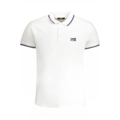 Cavalli Class White Cotton Polo Shirt - L - Polos