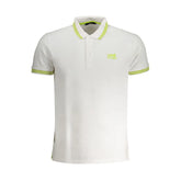 Cavalli Class White Cotton Polo Shirt - Polos