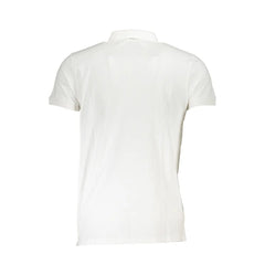 Cavalli Class White Cotton Polo Shirt - XXL - Polos