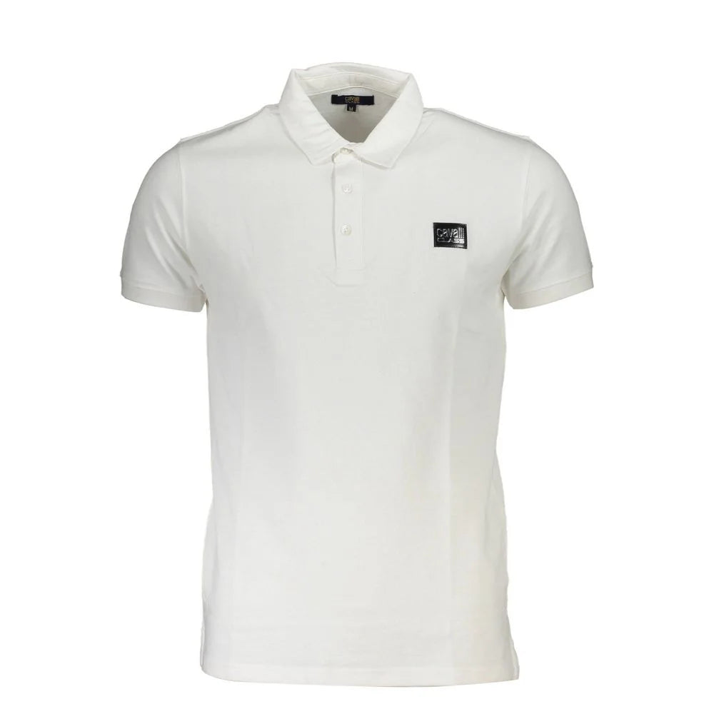 Cavalli Class White Cotton Polo Shirt - XXL - Polos