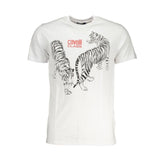 Cavalli Class White Cotton T-Shirt - T-Shirts