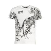 Cavalli Class White Cotton T-Shirt - T-Shirts
