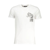 Cavalli Class White Cotton T-Shirt - T-Shirts