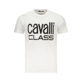Cavalli Class White Cotton T-Shirt - XXL - T-Shirts