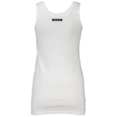 Cavalli Class White Cotton Tank Top