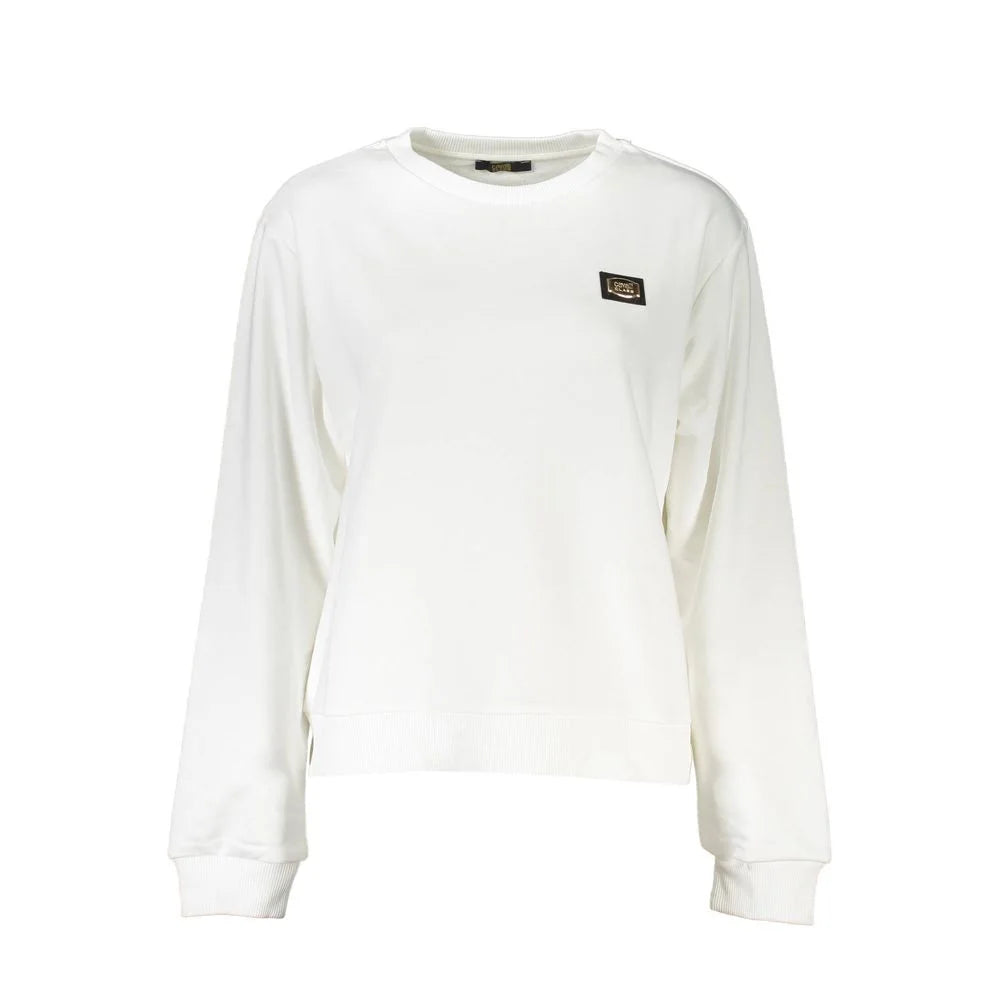 Cavalli Class White Cotton Women Sweater - Sweatshirts