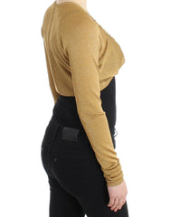 Cavalli Gold embellished gold shrug - IT42|M - Cardigans