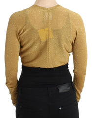 Cavalli Gold embellished gold shrug - IT42|M - Cardigans