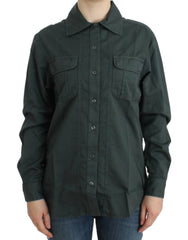 Cavalli Gray button down shirt - IT40|S - Shirts