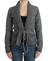 Cavalli Gray wool knitted cardigan - IT44|L - Cardigans