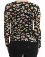 Cavalli Multicolor v-neck wool jumper - IT40|S - Sweaters
