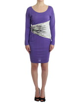 Cavalli Purple longsleeved dress - Dresses