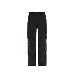 Celine Black Cotton Cargo Pants - IT50 | L