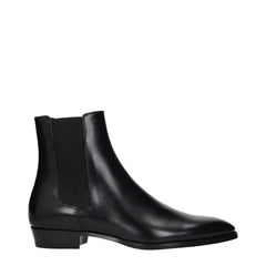 Celine Black Leather Ankle Boots - EU40.5/US7.5