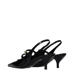 Celine Black Leather Sandals - EU38/US8