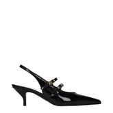 Celine Black Leather Sandals - EU38/US8