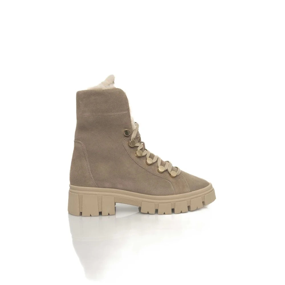 Cerruti 1881 Beige Leather Women Boot - Boots