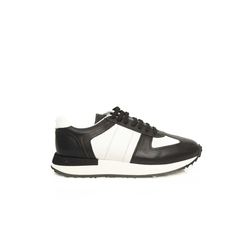 Cerruti 1881 Black Calfskin Men Sneaker - EU41/US8 - Sneakers