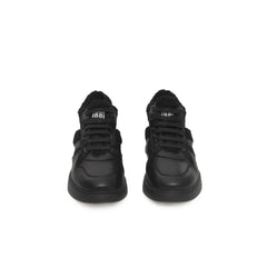 Cerruti 1881 Black Cowhide Women Platform Sneaker - Sneakers