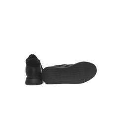 Cerruti 1881 Black Cowhide Women Platform Sneaker - Sneakers