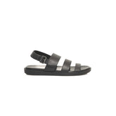 Cerruti 1881 Black Leather Men Sandal - Sandals
