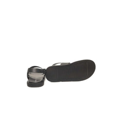 Cerruti 1881 Black Leather Men Sandal - Sandals