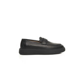 Cerruti 1881 Black Leather Men’s Loafer - Flats