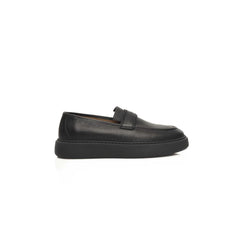 Cerruti 1881 Black Leather Men’s Loafer - Flats