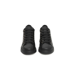 Cerruti 1881 Black Leather Women Sneaker - Sneakers