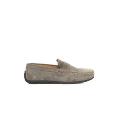 Cerruti 1881 Gray Cowhide Men’s Loafer - Flats