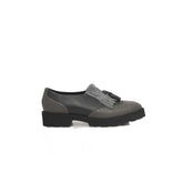 Cerruti 1881 Gray Cowhide Women Loafer - EU38/US8 - Flats