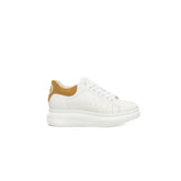 Cerruti 1881 White Cowhide Women Platform Sneaker - Sneakers