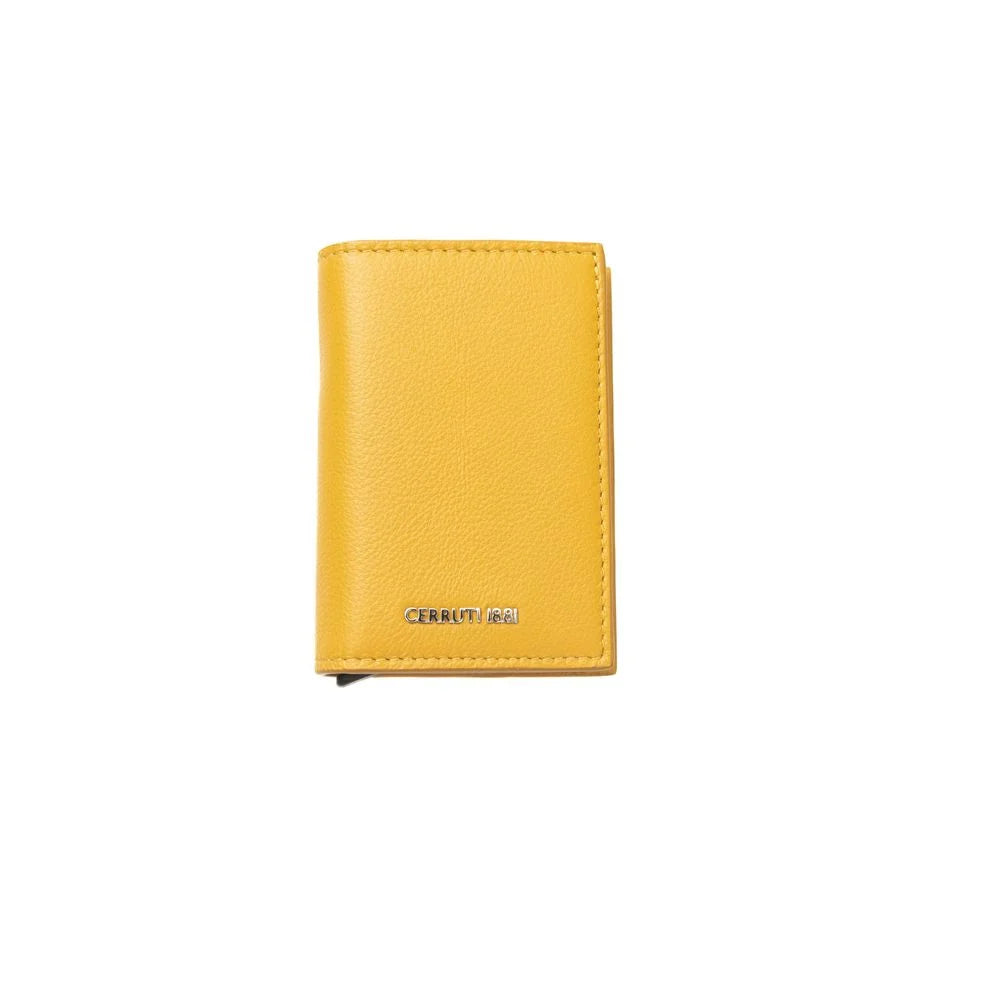 Cerruti 1881 Yellow Calfskin Men Wallet - Wallets