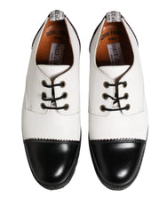 Chaussures Derby Cesare Paciotti en Cuir Noir et Blanc - EU37/US6.5