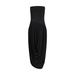 Ferragamo Black Viscose Cocktail Dress - IT40 | M