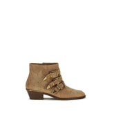 Chloé Beige Calf Leather Bos Taurus Ankle Boots - EU36/US6