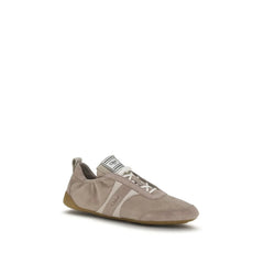 Chloé Beige Calf Leather Bos Taurus Athletic Sneakers - EU37/US7
