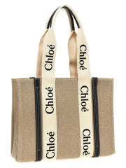 Chloé Beige Calfskin Tote Bag