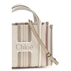 Chloé Beige Cotton Shoulder Bag