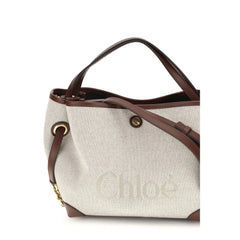 Sac à main en tissu beige Chloé