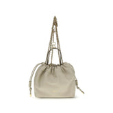 Sac bandoulière en cuir d'agneau beige Chloé