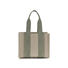 Chloé Beige Linen Shoulder Bag