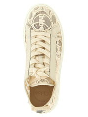 Chloé Beige Polyamide Low Top Sneakers