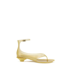 Chloé Beige Polyurethane Flat Sandals - EU37/US7