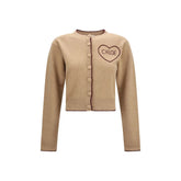 Chloé Beige Wool Oves Aries Cardigan - M
