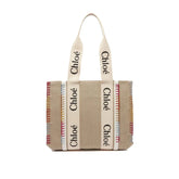 Chloé Geantă tip tote din lână beige